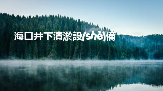 海口井下清淤設(shè)備企業(yè)：革新技術(shù)，解決城市黑臭水體難題！